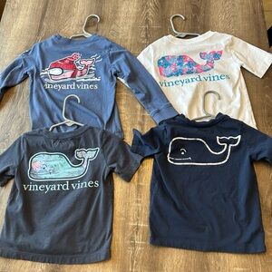 Four toddler vineyard vines shirts
